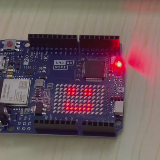 Video of Uno R4 WiFi Board with Demo Code